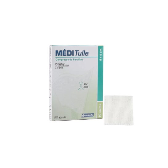 Euromedis MÉDI Tulle Garze Parafina 5x5 cm 10 pz