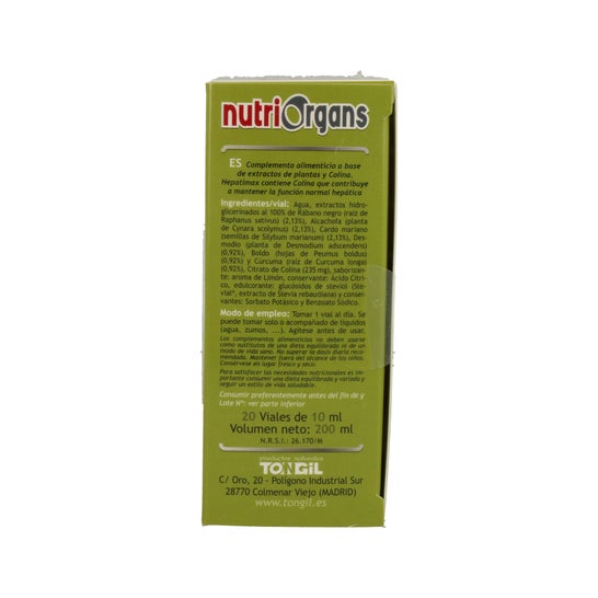 Tongil Nutriorgans Hepatimax 20viales