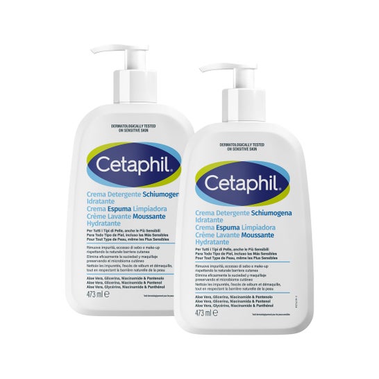 Cetaphil Crema Espuma Limpiadora 2x473 ml