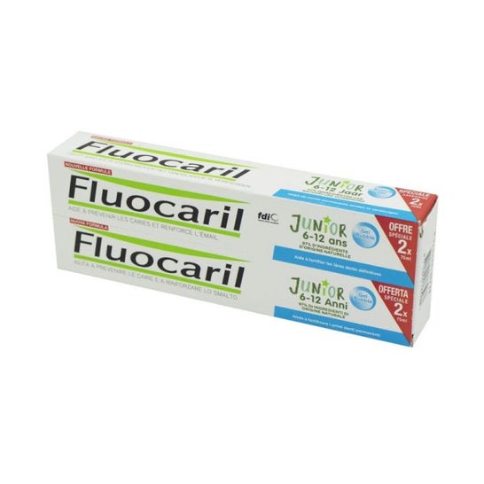 Fluocaril Junior 6-12 anni Bubble Gel 2x75ml
