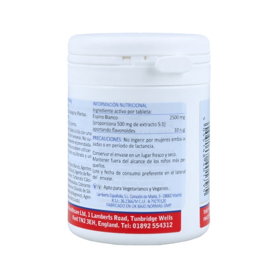 Lamberts Espino Blanco 2500mg 60 Comprimidos