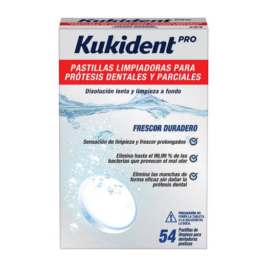 Kukident Denture Cleaning Pads 54 Caps