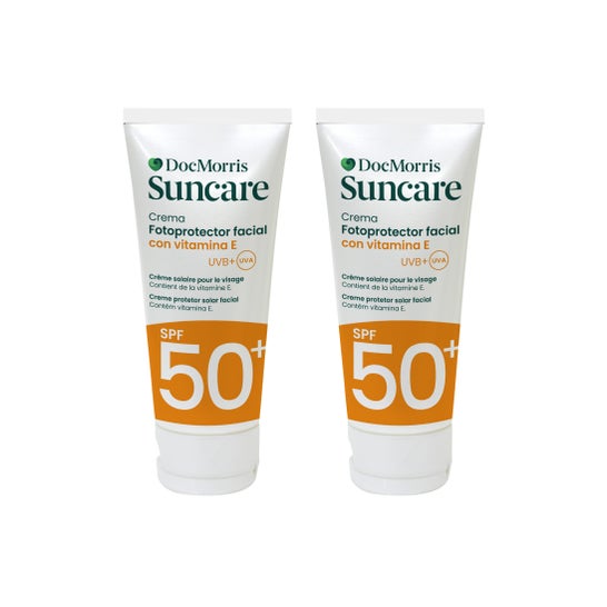 DocMorris Pack Suncare Fotoprotector Crema Facial SPF50+ 2x50ml