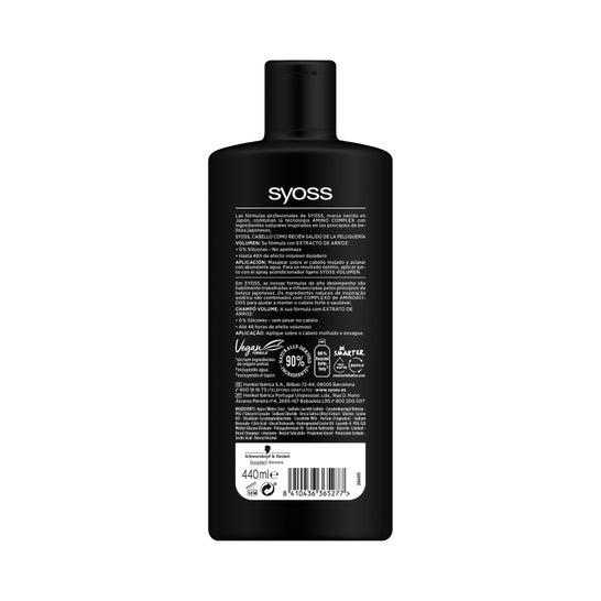 Syoss Volumen Champ Cabello Fino-Sin Cuerpo 440ml