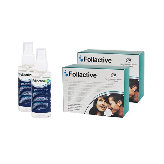 Foliactive Pills 2x60caps + Foliactive Spray Anticaída 2x100ml
