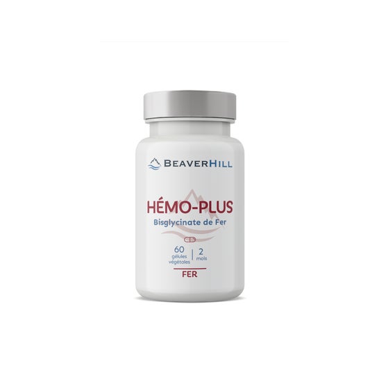 Beaverhill Hémo-Plus Hierro Bisglicinato 14mg 60caps