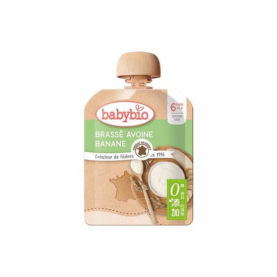 Babybio Purée Banane Avoine Bio 85 g