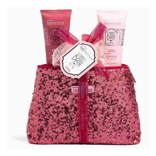 IDC Institute Set da Bagno Profumato Rosa e Fiori di Ciliegio