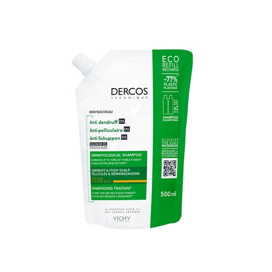 Dercos Refill Anti-Dandruff Shampoo Dry Hair 500ml