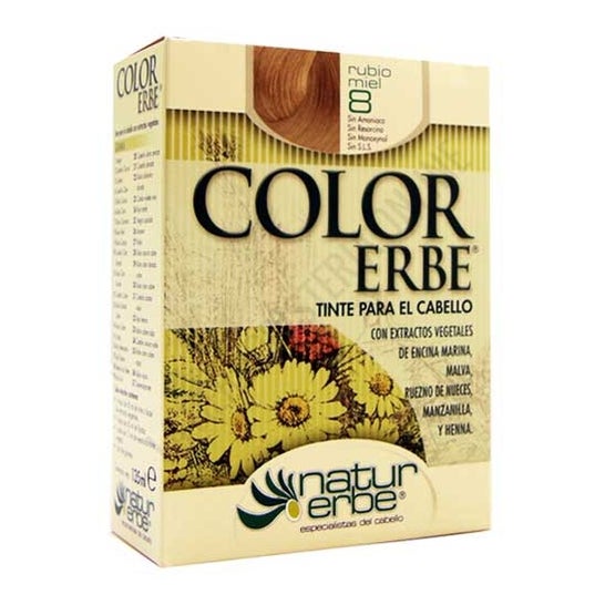 Color Erbe Tinte Vegetal sin Amoniaco Nº8 Rubio Miel 135ml