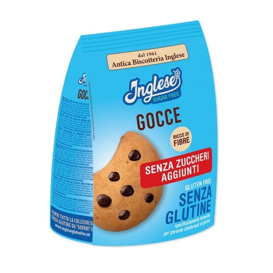 Inglese Sugar Free Galletas Gotas Chocolate Sin Gluten 200g