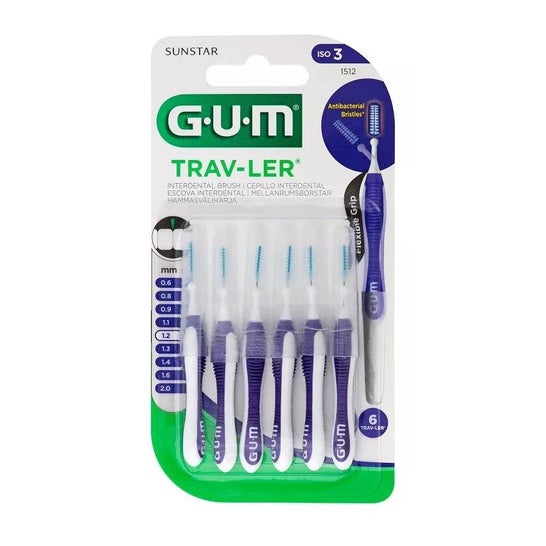 GUM Trav-Ler Cepillo Interdental 1.2mm 6uds GUM Trav-Ler Cepillo Interdental 1.2mm 6uds