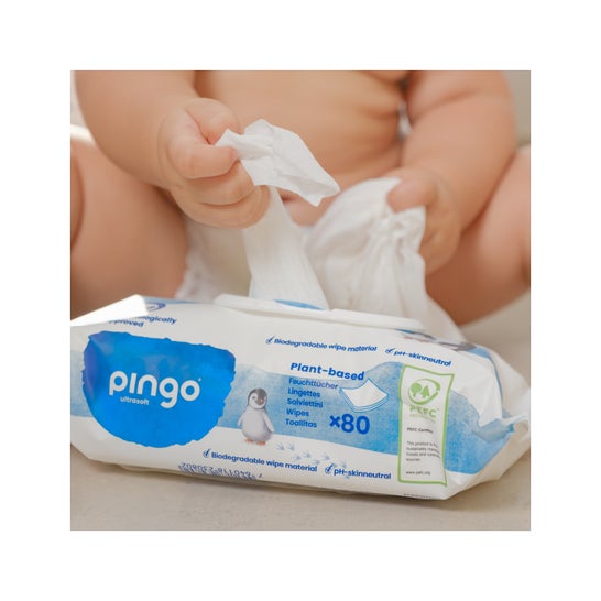 Pingo Toallitas Deshechables Ecológicas 80 uds