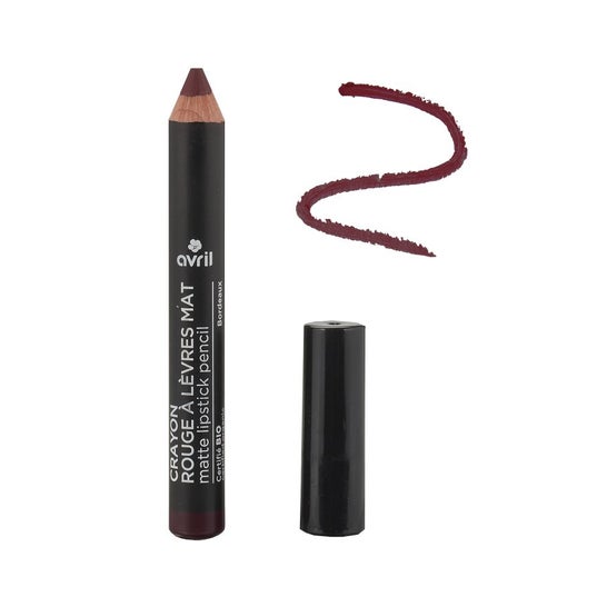 Avril Crayon Rouge à Lèvres Mat Certifié BIO Bordeaux 2g