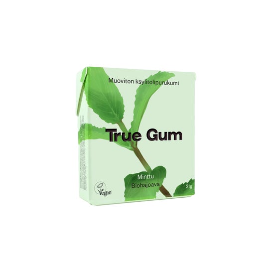 True Gum Chicles de Menta Sin Plásticos Bio 20g