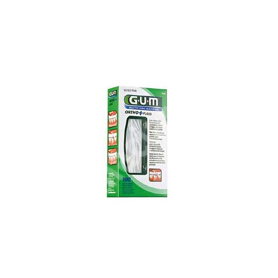 GUM® 2080 Ortho Floss sin cera 100uds