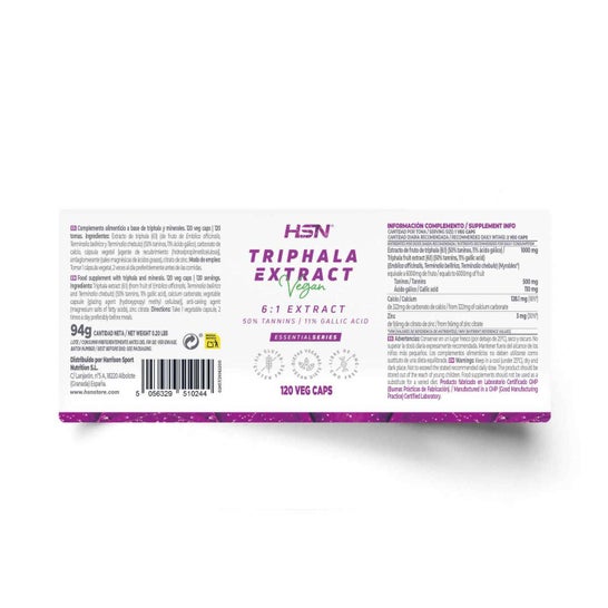 HSN Extracto de Triphala 6:1 500 mg 120 vcaps