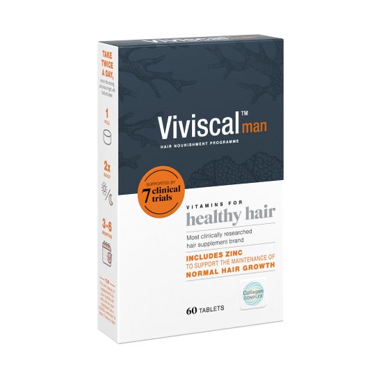 Viviscal Men Healthy Hair Fortalecedor del Cabello 60 comp