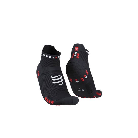 Compressport Pro Racing Socks Run Low Size 1 Black Red 1 Par