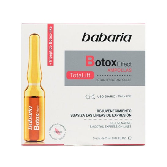 Babaria Ampollas Efecto Botox Rejuvenecimiento Uso Diario 5x2ml