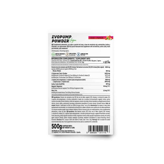 HSN Evopump en Polvo Ponche de Frutas 500g