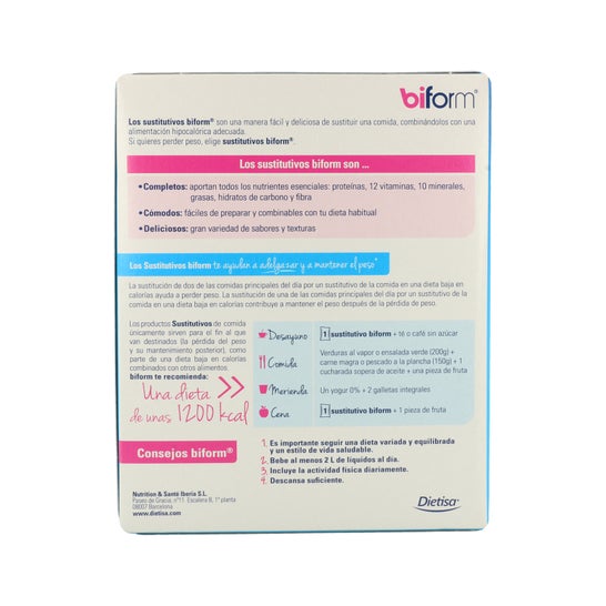 Biform natillas chocolate 6 sobresx50g