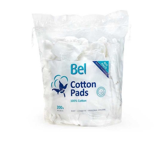 Cottons Pads 100% Cotton 8x10cm 200uds