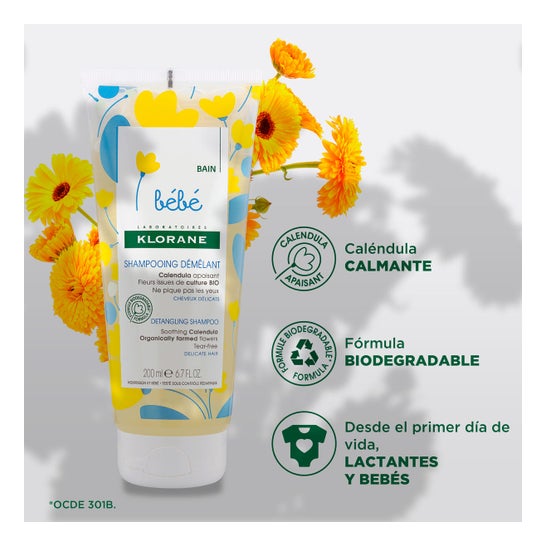 Klorane Bebé Champú Suave 200 ml