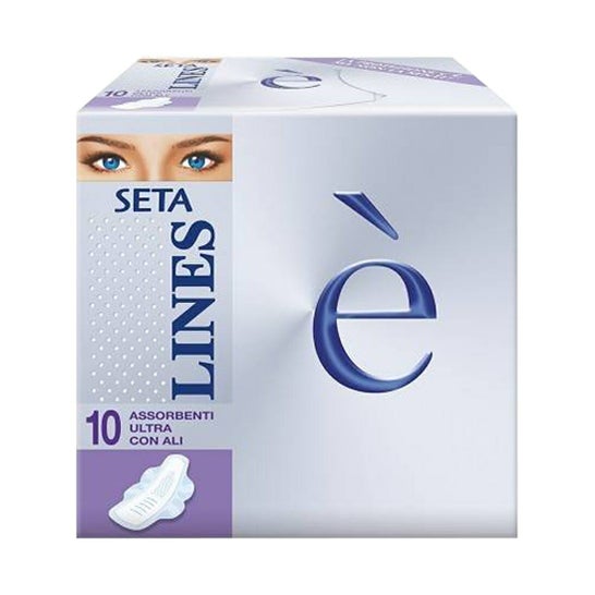 Lines È Compresas Absorbentes Lactifless Lungo con Alas 10uds