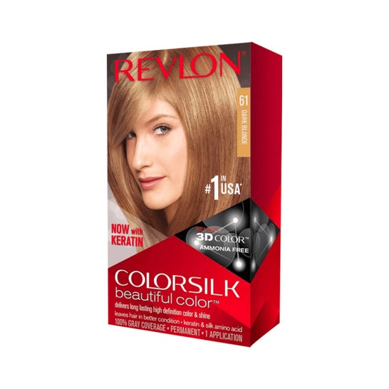 Revlon Colorsilk 61 mørkeblond hårfarve kit