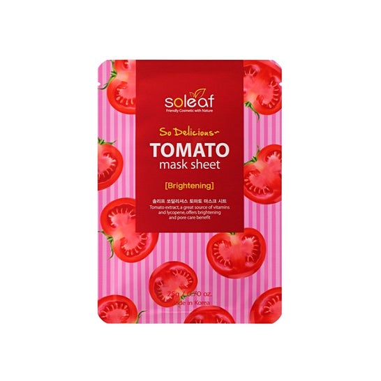 Soleaf Tomato Brightening So Deliciuos Mask Sheet 25g