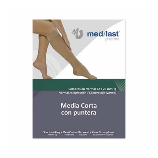 Medilast Media Corto A-D Compresión Normal Fac 1 Par