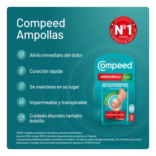 Compeed Ampollas Extreme 5 uds