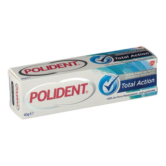 Polident Total Action Fast Cream Device Dental Fixing Action Tube 40 G