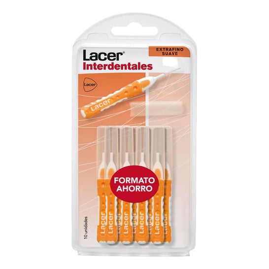 Interdental Lacer Extra fine soft straight 10 uts