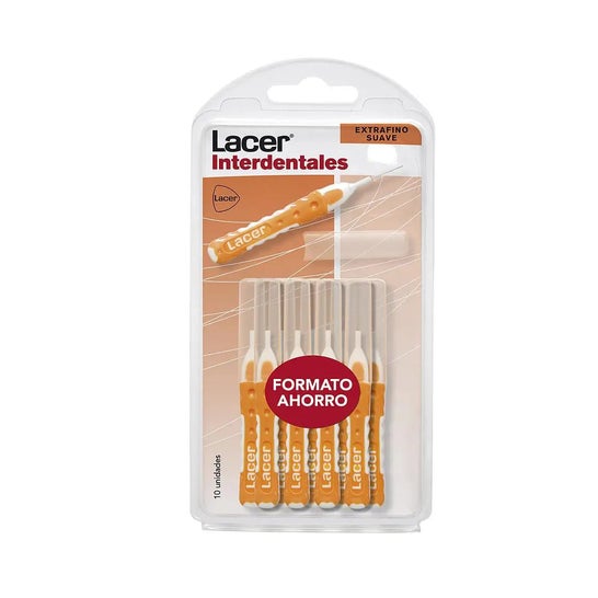 Interdental-Lacer extra fein gerade gerade 10 Stück