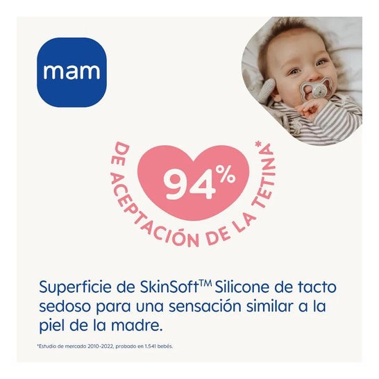 Baby Mam Chupete Air Noche +6m Azul Silicona 2uds Baby Mam Chupete Air Noche +6m Azul Silicona 2uds
