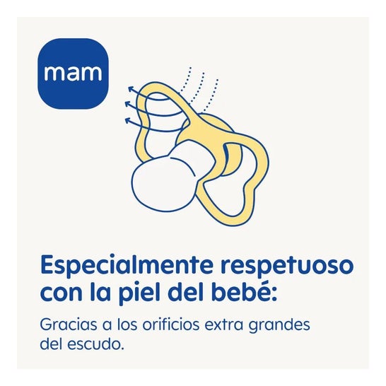Baby Mam Chupete Air Noche +6m Azul Silicona 2uds Baby Mam Chupete Air Noche +6m Azul Silicona 2uds