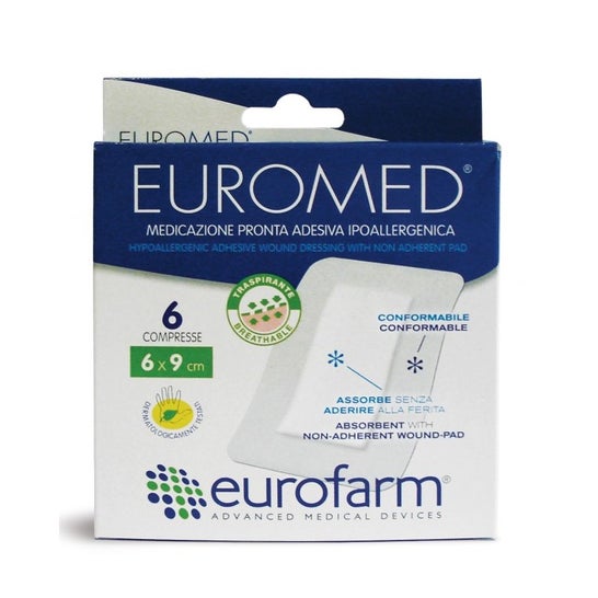 Eurofarm Euromed Medicazione Sterile Adesiva da 72X50mm 50 Unità