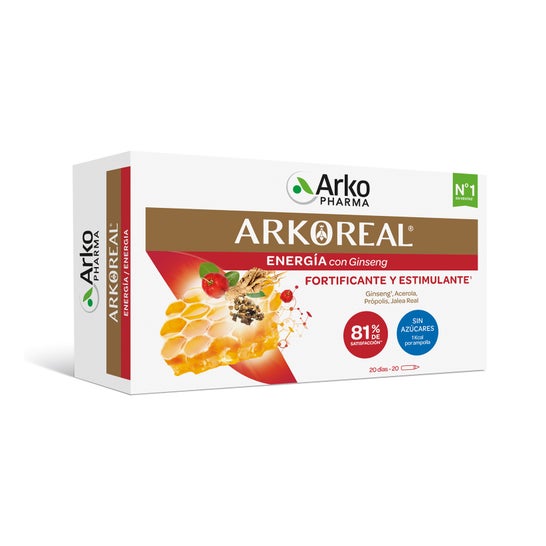 Arkopharma ARKOREAL Pappa Reale + Ginseng 20 fiale