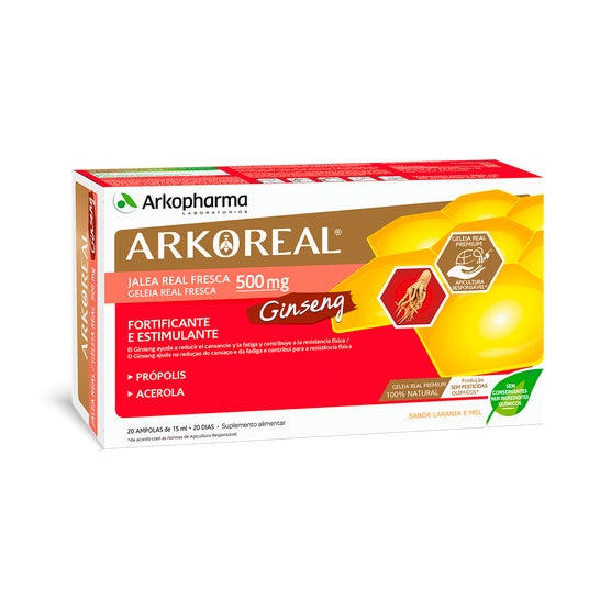 Arkopharma Arkoreal Jalea Real + Ginseng 20 ampollas