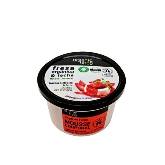 Organic Shop Mousse Corporal yogur de Fresa 250ml