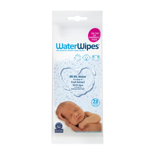 Water Wipes Pack Nomade X28 Lingettes Bb