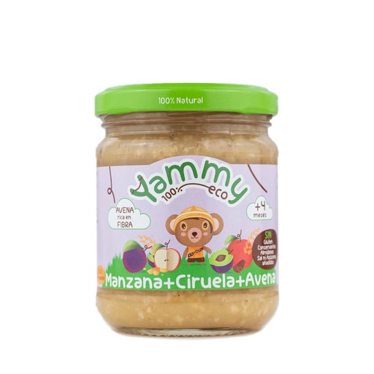 Yammy Tarrito Ecológico Manzana Ciruela Avena 195g