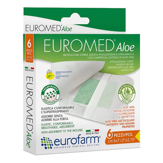 Eurofarm Euromed Aloe Apósito 5x7cm 6uds