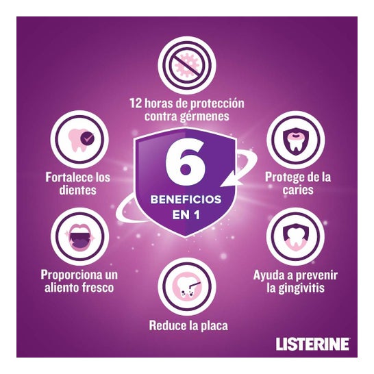 Listerine Cuidado Total Enjuague Bucal Menta 6en1 2x1L