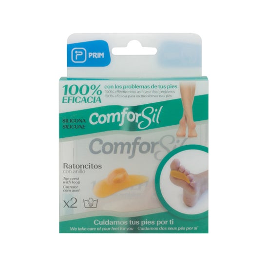 Comforsil ratoncitos silicona anillo dedos derecho e izquierdo T-M 2uds