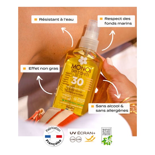 ParaSol Monoï De Tahiti Olio Secco SPF30 125ml