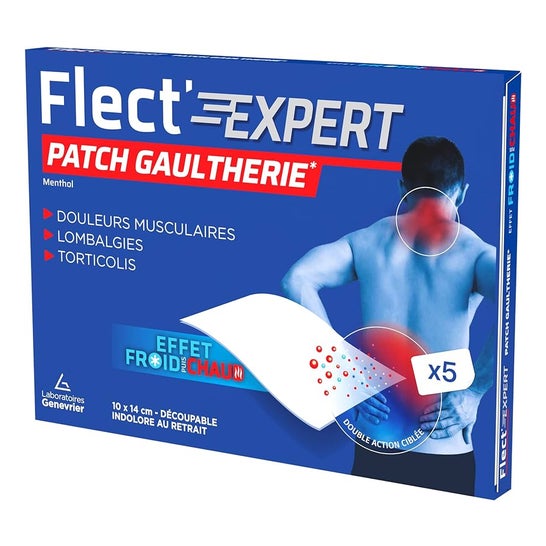 Flect Expert Patch Gaultherie efecto frío y caliente 5 unidades