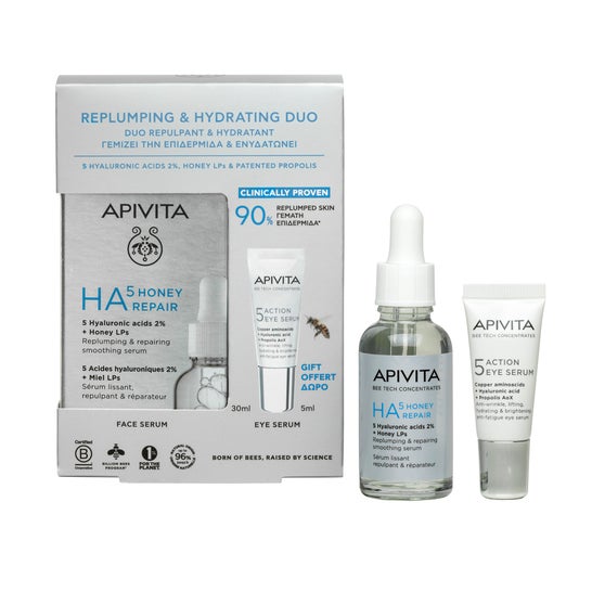 Apivita Reparationsserum HA5 Honning 30 ml + 5 Action Øjens serum 5 ml